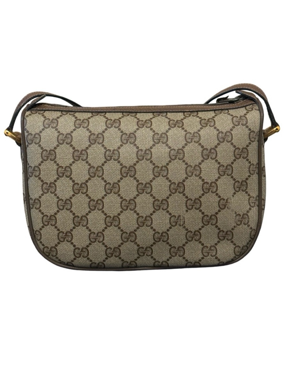Gucci BrownTan GG Crossbody with Green & Red Web Sherryline Bag - Picture 4 of 17